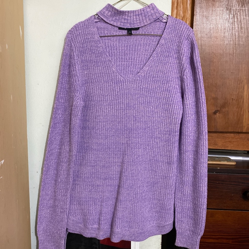 Lavender knit sweater